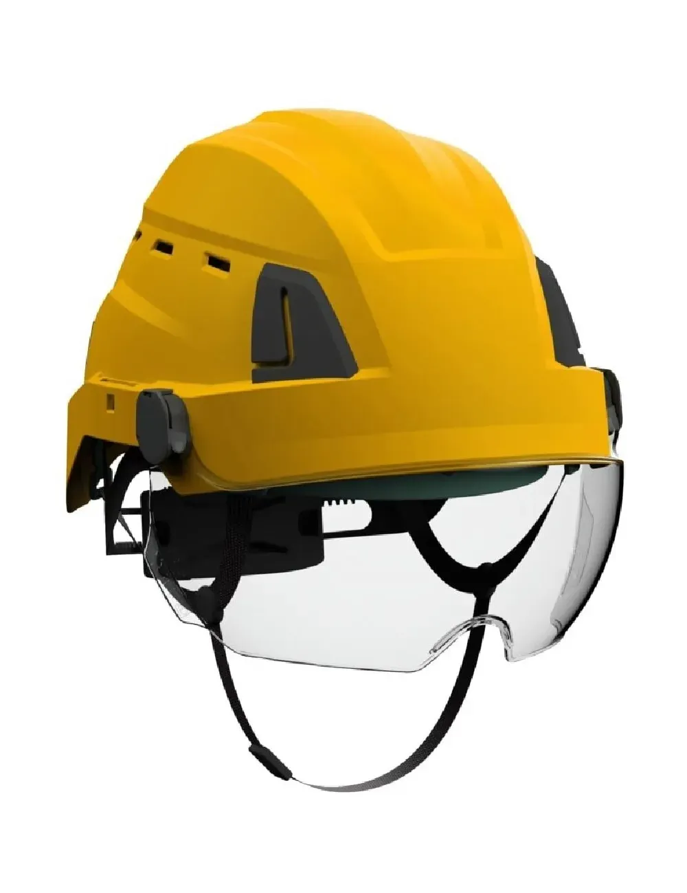 Kask ochronny z okularami