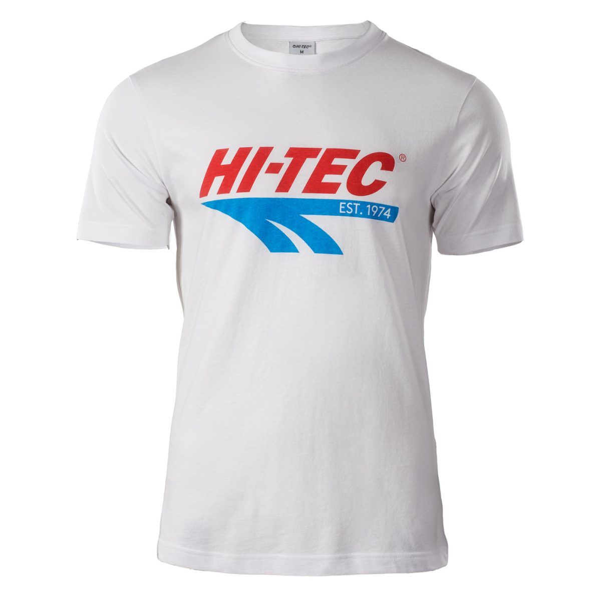 Męska Koszulka z krótkim rękawem RETRO HI-TEC WHITE CASUAL