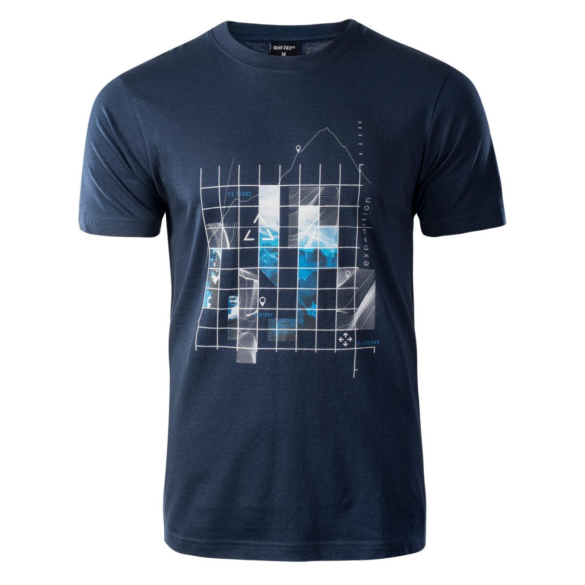 Męska Koszulka z krótkim rękawem NEROD HI-TEC DRESS BLUES CASUAL