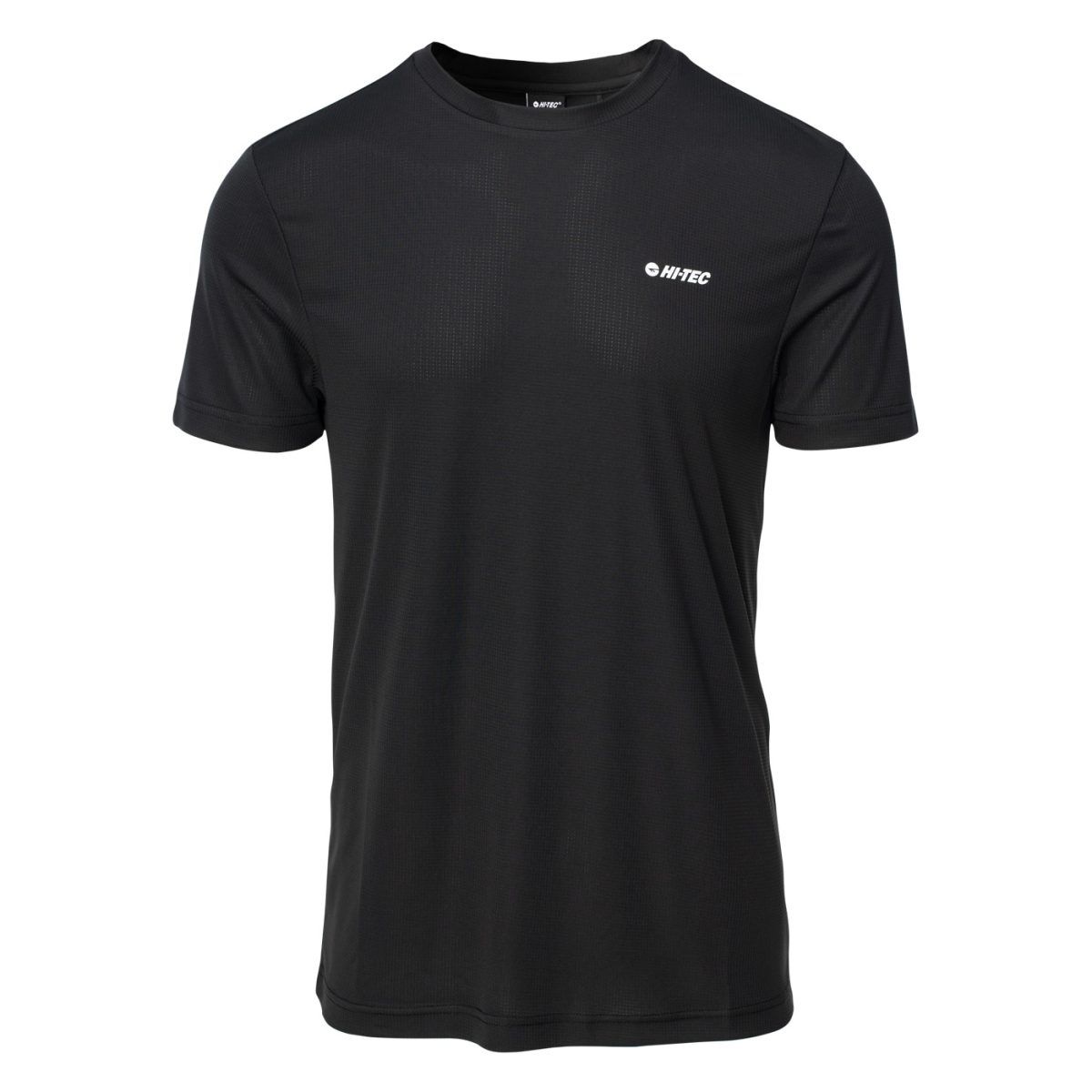 Męska Koszulka z krótkim rękawem HILBI HI-TEC BLACK TRENING