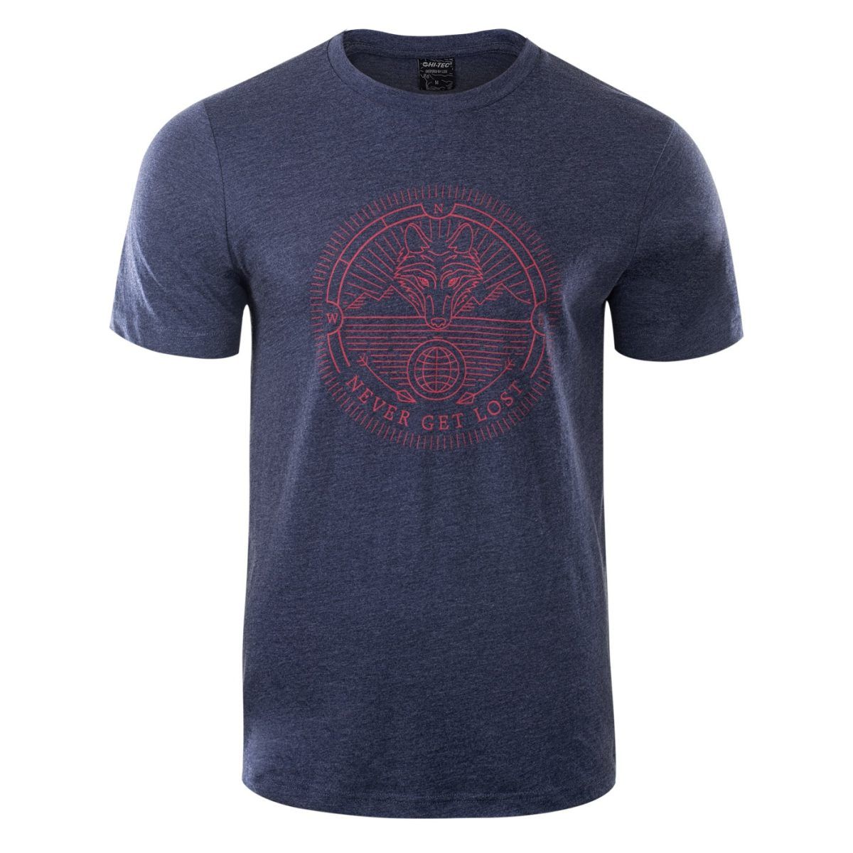 Męska Koszulka CANID HI-TEC NAVY MELANGE CASUAL