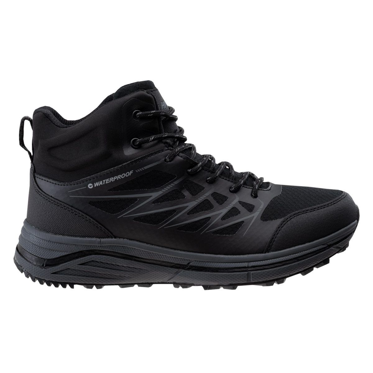 Męskie Buty HEWILA MID WP HI-TEC BLACK TURYSTYKA