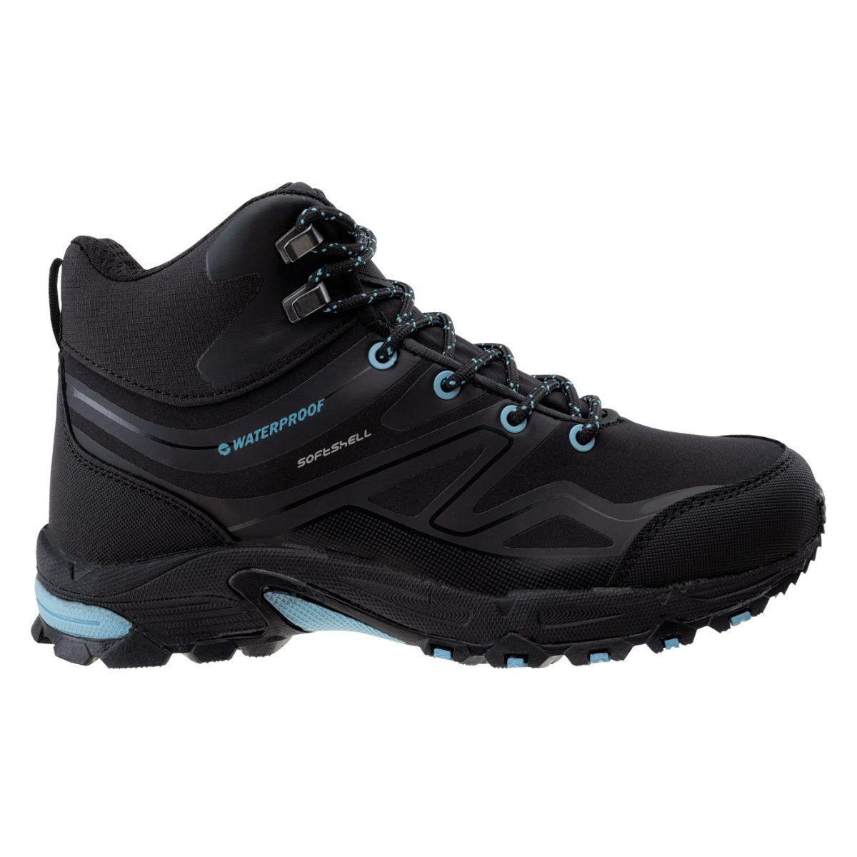 Damskie Buty HENDON MID WP WO’S HI-TEC BLACK/SKY BLUE TURYSTYKA