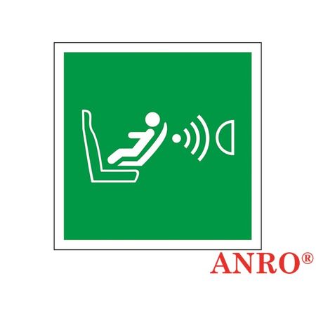 Znak ewakuacyjny „System detekcji obecności i położenia fotelika dziecięcego (CPOD)” ZZ-E014