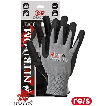 RĘKAWICE OCHRONNE REIS DRAGON NITRIFOM9 NITRIFOM SB