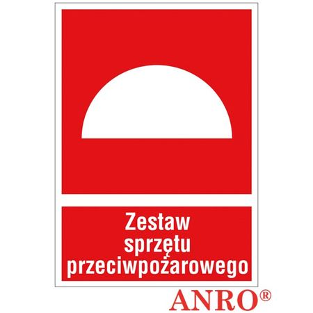 Znak ochrony PPOŻ Zestaw sprzętu przeciwpożarowego ZZ-26P
