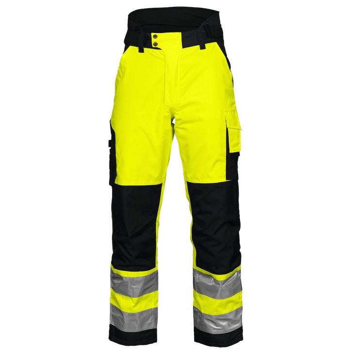 SPODNIE OCIEPLANE DO PASA HV KLASA 2 6514 PROJOB YELLOW/ BLACK