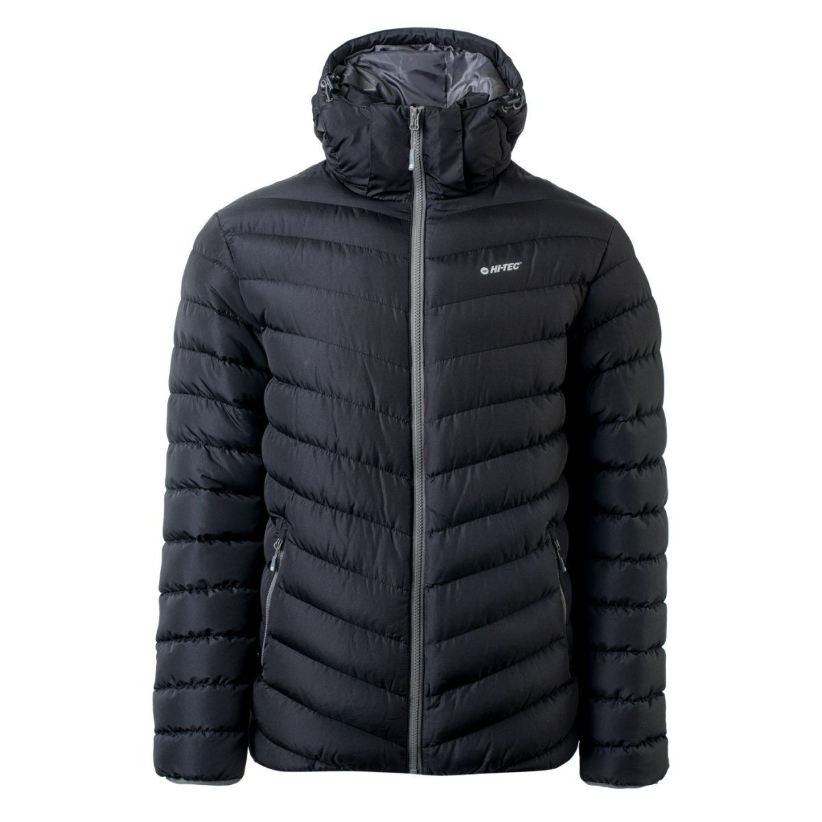 Męska Kurtka zimowa pikowana MICHOS HI-TEC ANTHRACITE/DARK GREY TURYSTYKA