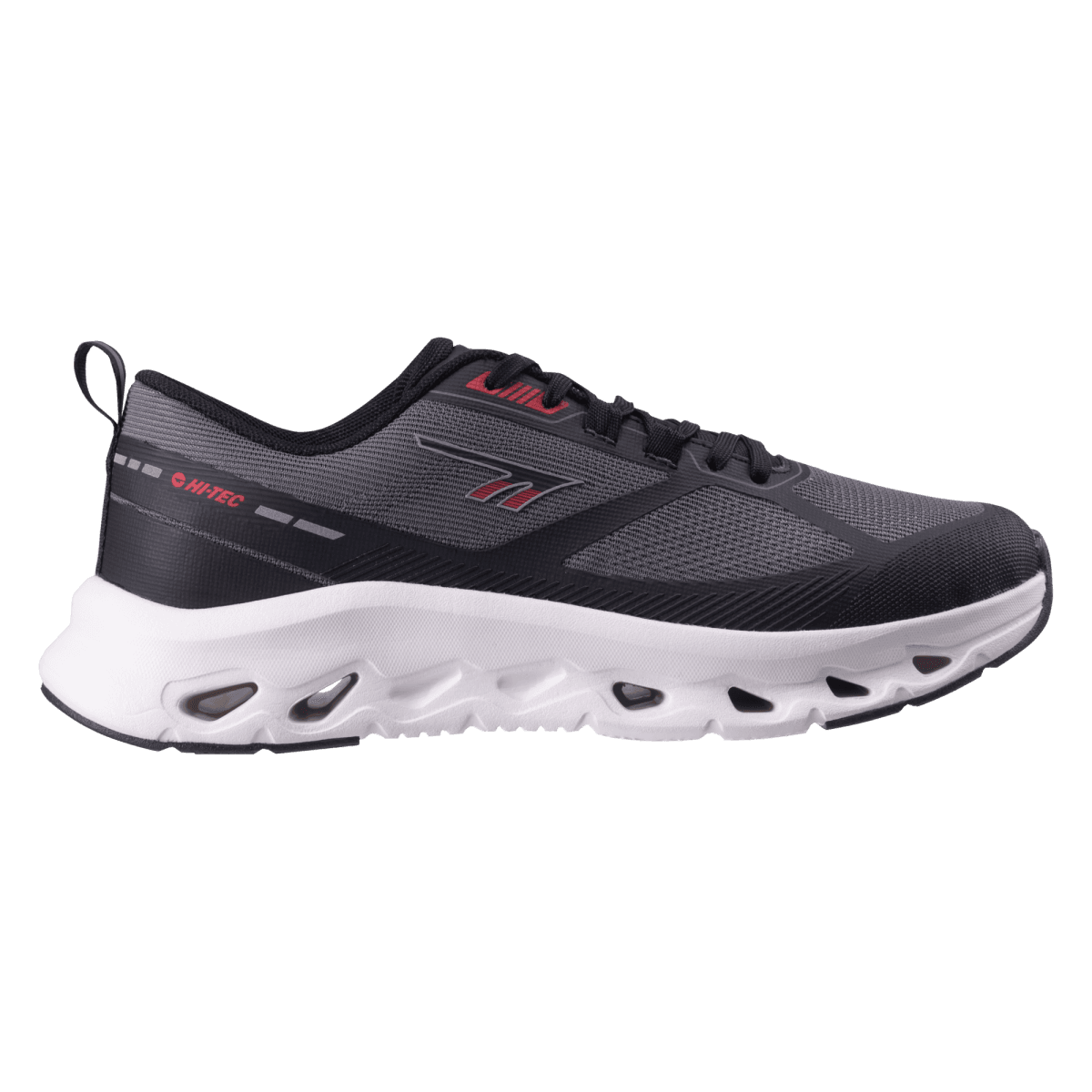 Męskie Buty JUVAL HI-TEC DARK GREY/BLACK/RED CASUAL