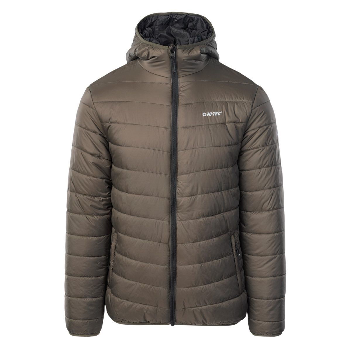 Męska Kurtka pikowana NOVARA HI-TEC BLACK OLIVES/ANTHRACITE TURYSTYKA