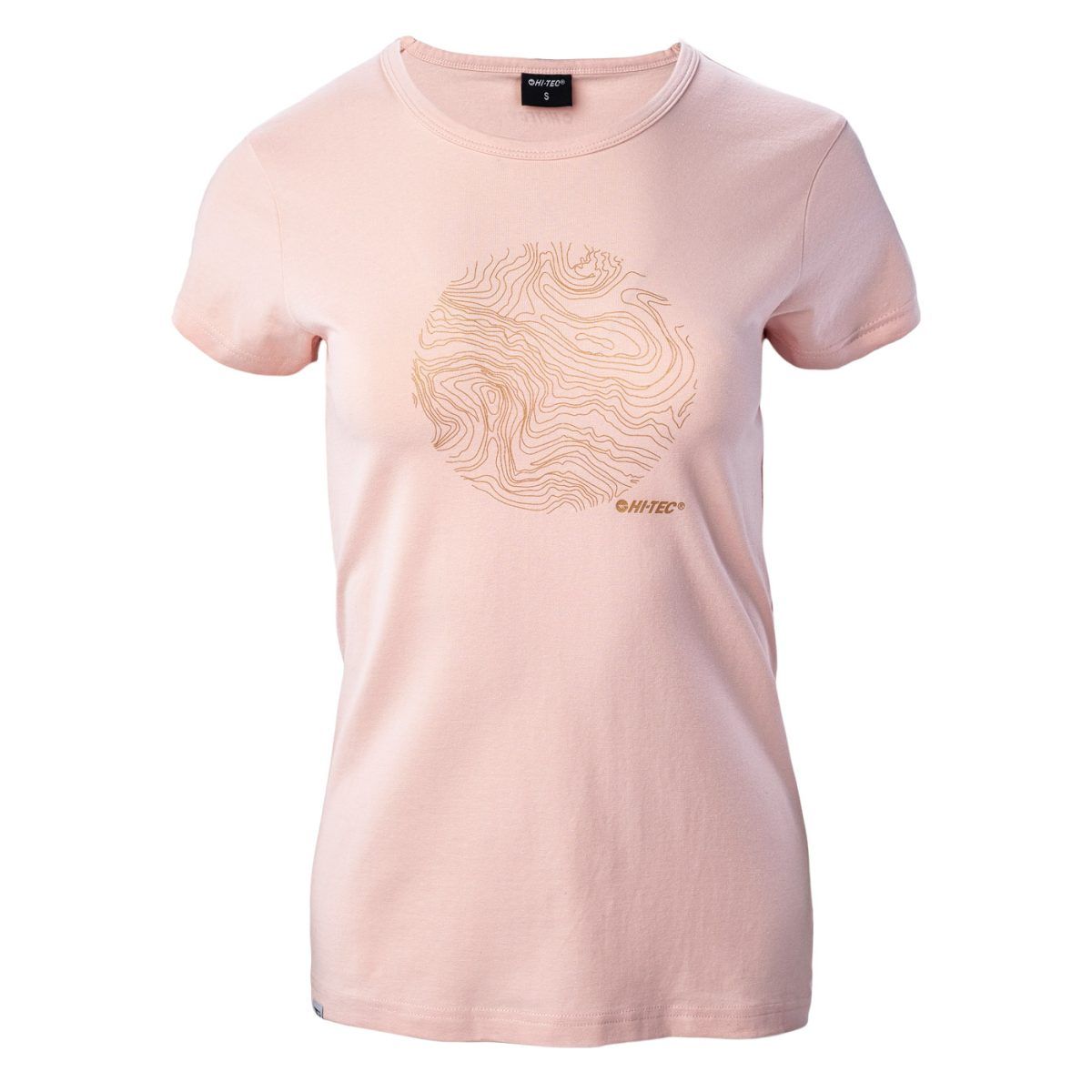 Damska Koszulka z krótkim rękawem LADY AKUJA HI-TEC STRAWBERRY CREAM/GOLD CASUAL