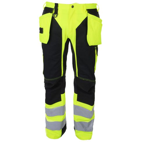 SPODNIE DO PASA EN ISO 20471 6513 PROJOB YELLOW/ BLACK