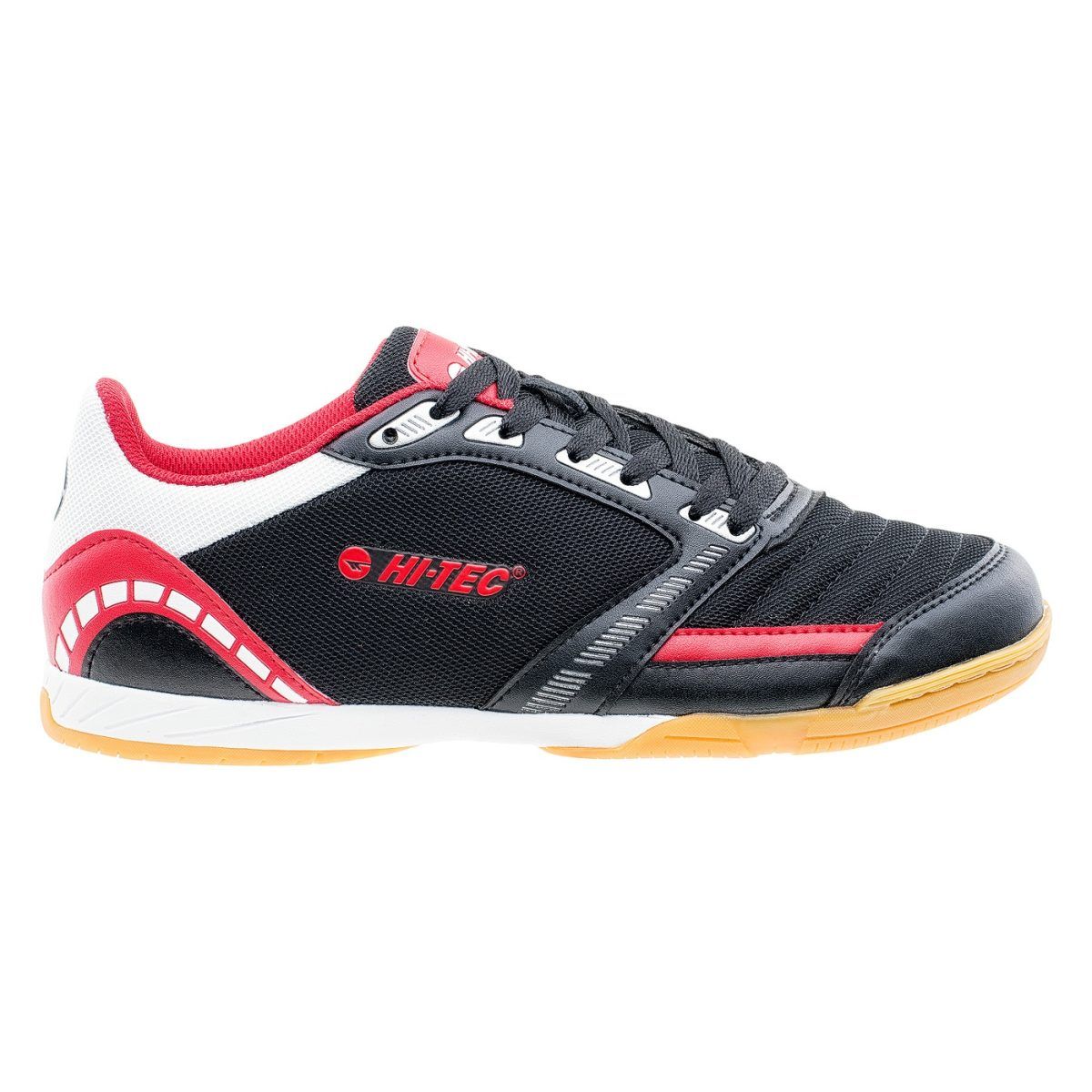 Męskie Halówki NESI HI-TEC BLACK/RED/WHITE/SILVER PIŁKA NOŻNA