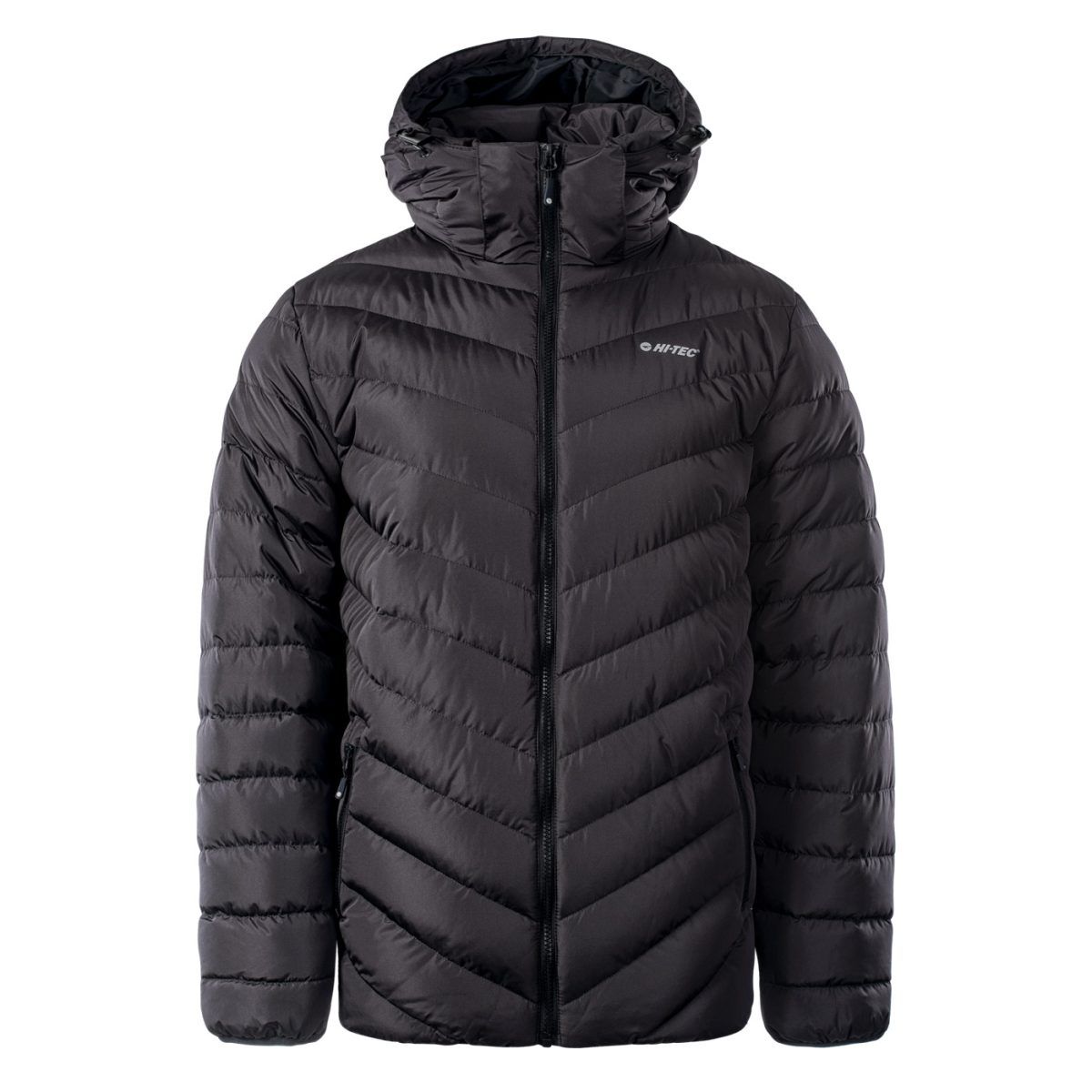 Męska Kurtka zimowa pikowana MICHOS HI-TEC EBONY/ANTHRACITE TURYSTYKA