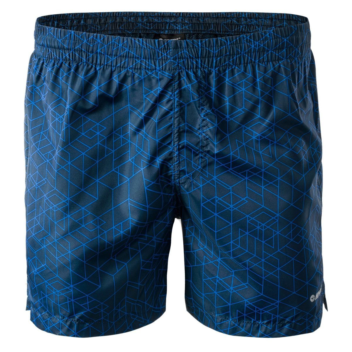 Męskie Spodenki NAFLI HI-TEC DRESS BLUES/BLUE GEOMETRIC PRINT TRENING