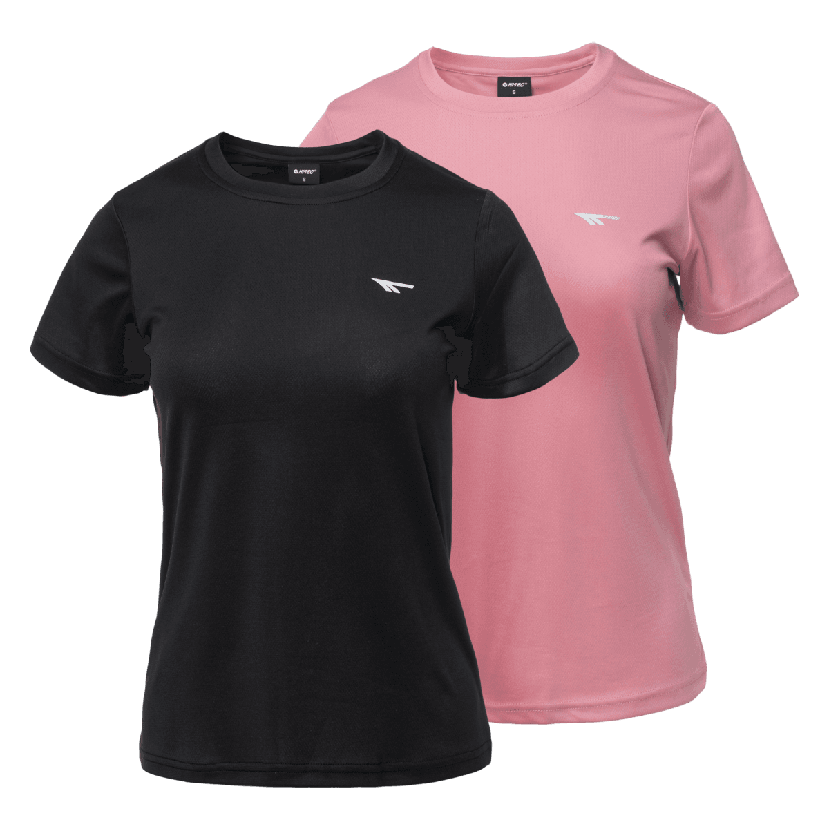 Damska Koszulka z krótkim rękawem LADY JODIN 2 PACK HI-TEC BLACK/POLIGNAC TRENING