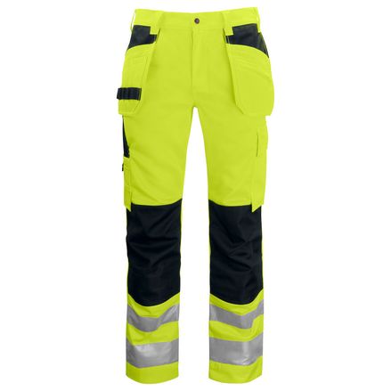 SPODNIE DO PASA EN ISO 20471 KLASA 2 6531 PROJOB YELLOW/ BLACK