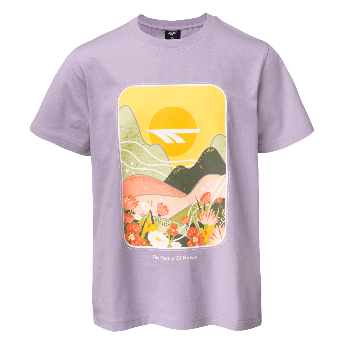 Dziecięca Koszulka z krótkim rękawem POETRY JRG HI-TEC LAVENDER AURA CASUAL