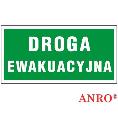 Znak ewakuacyjny Droga ewakuacyjna ZZ-40E