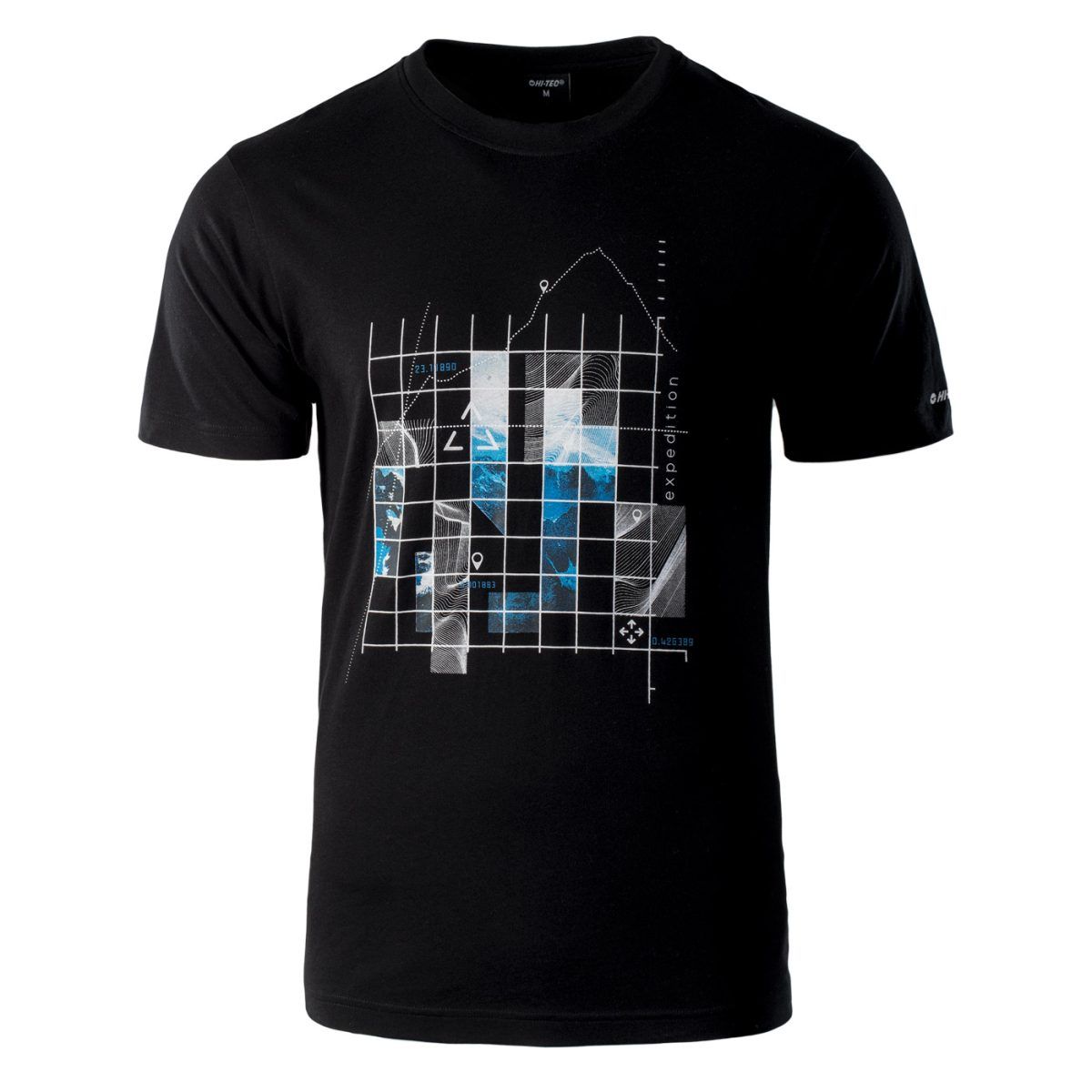 Męska Koszulka z krótkim rękawem RODEN HI-TEC BLACK CASUAL