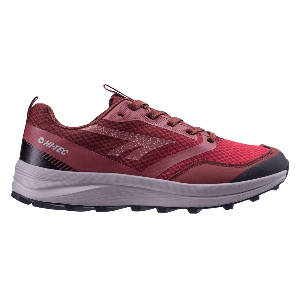 Męskie Buty RONSON LOW HI-TEC BURGUNDY/RED/GREY TURYSTYKA