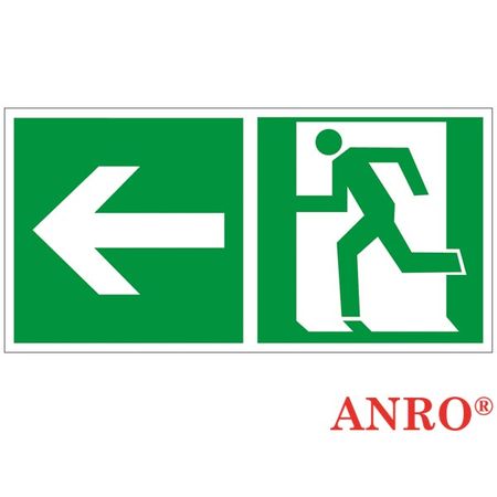 Znak ewakuacyjny Kierunek do wyjścia w lewo i prosto (za drzwiami) ZZ-66E