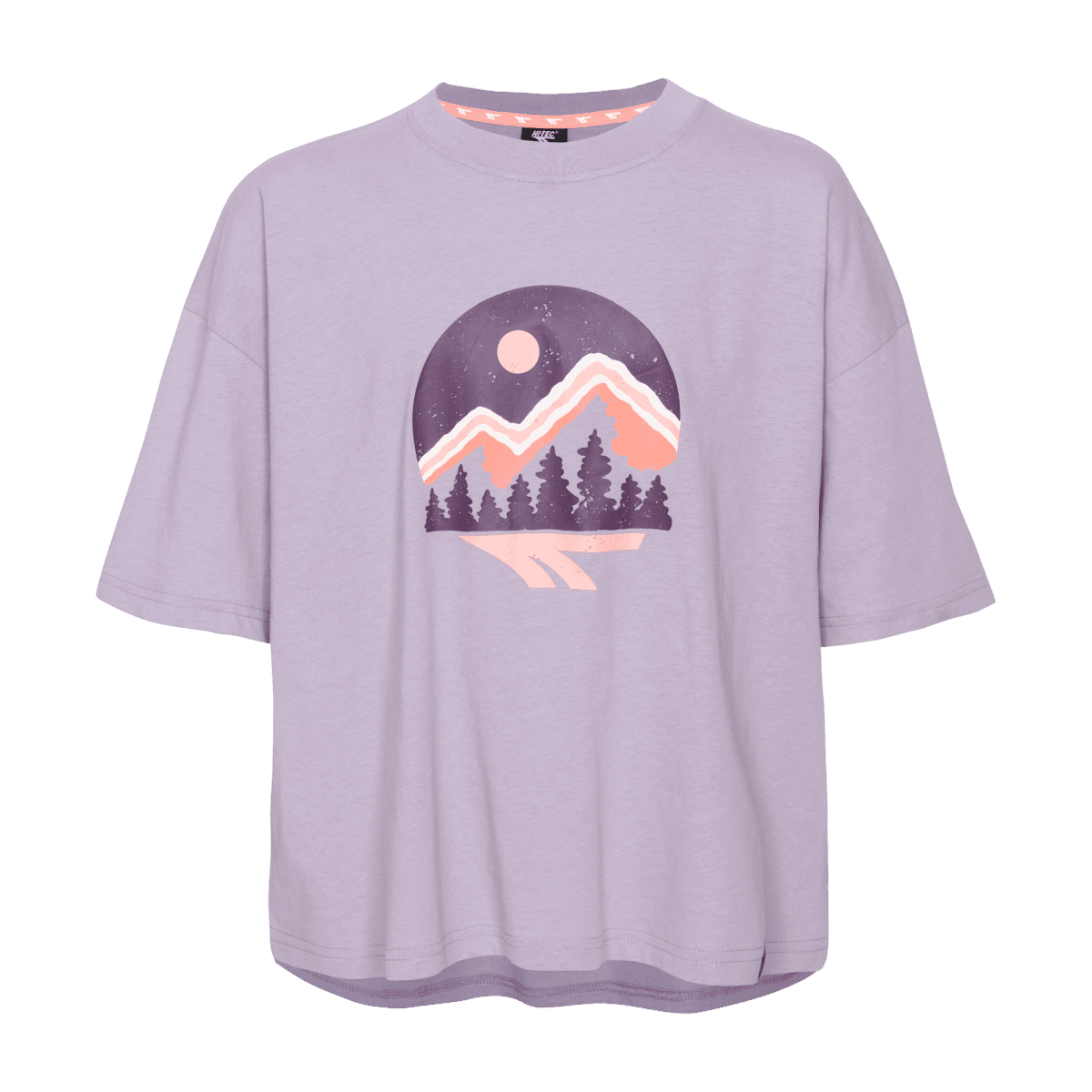 Dziecięca Koszulka z krótkim rękawem QUAIL JRG HI-TEC LAVENDER AURA CASUAL