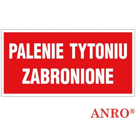 Znak ochrony PPOŻ Palenie tytoniu zabronione ZZ-48P