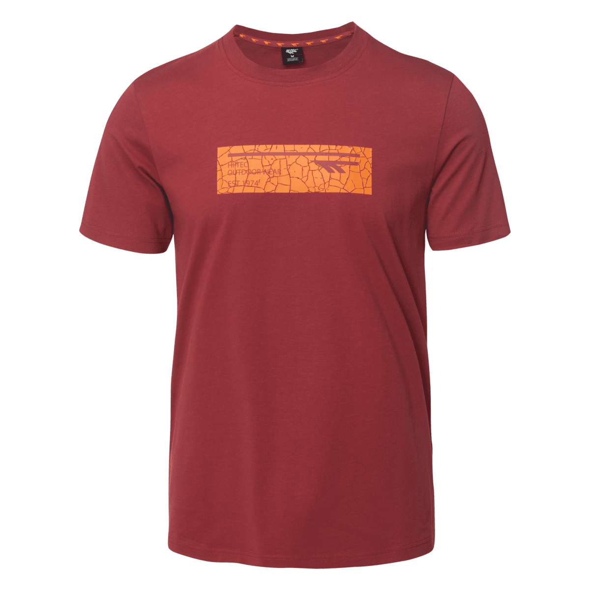 Męska Koszulka z krótkim rękawem HAMILONI HI-TEC MERLOT CASUAL
