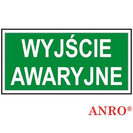 Znak ewakuacyjny „Wyjście awaryjne” Z-33E