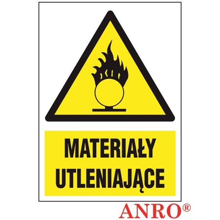 Znak ochrony PPOŻ Materiały utleniające ZZ-15P-1