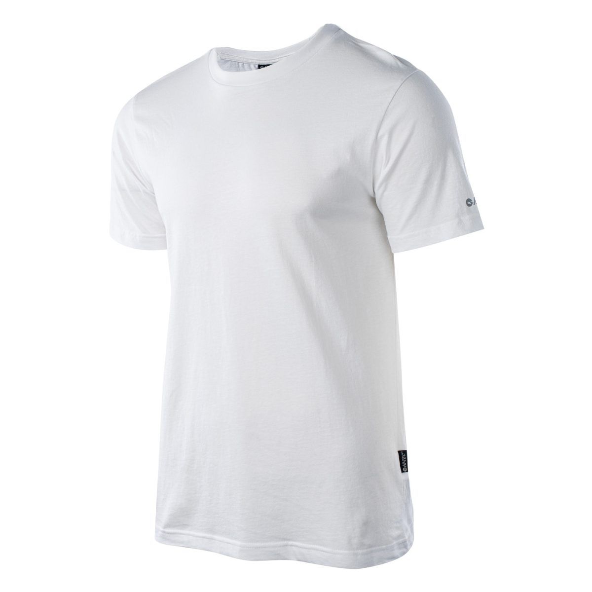 Męska Koszulka z krótkim rękawem PLAIN HI-TEC WHITE CASUAL