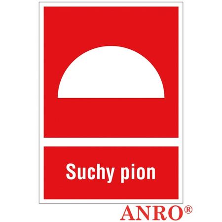 Znak ochrony PPOŻ Suchy pion ZZ-21P