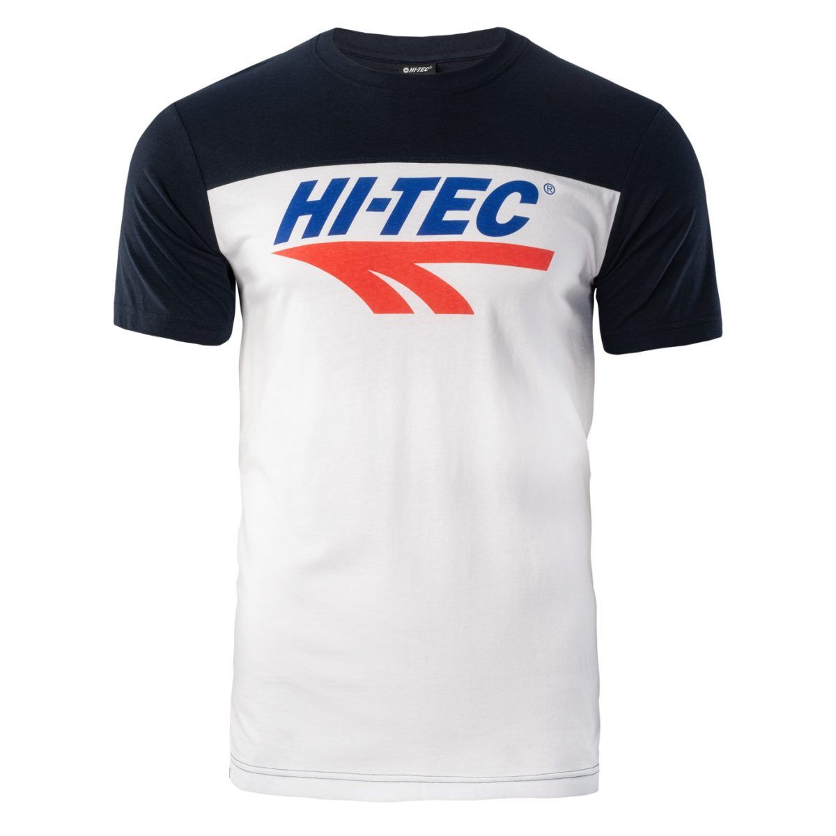Męska Koszulka z krótkim rękawem RETRO HI-TEC WHITE/SKY CAPTAIN CASUAL