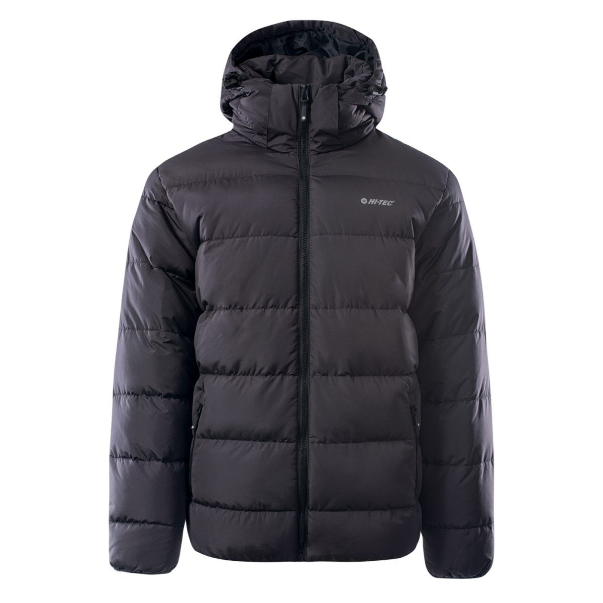 Męska Kurtka zimowa pikowana SAFI II HI-TEC EBONY/ANTHRACITE TURYSTYKA