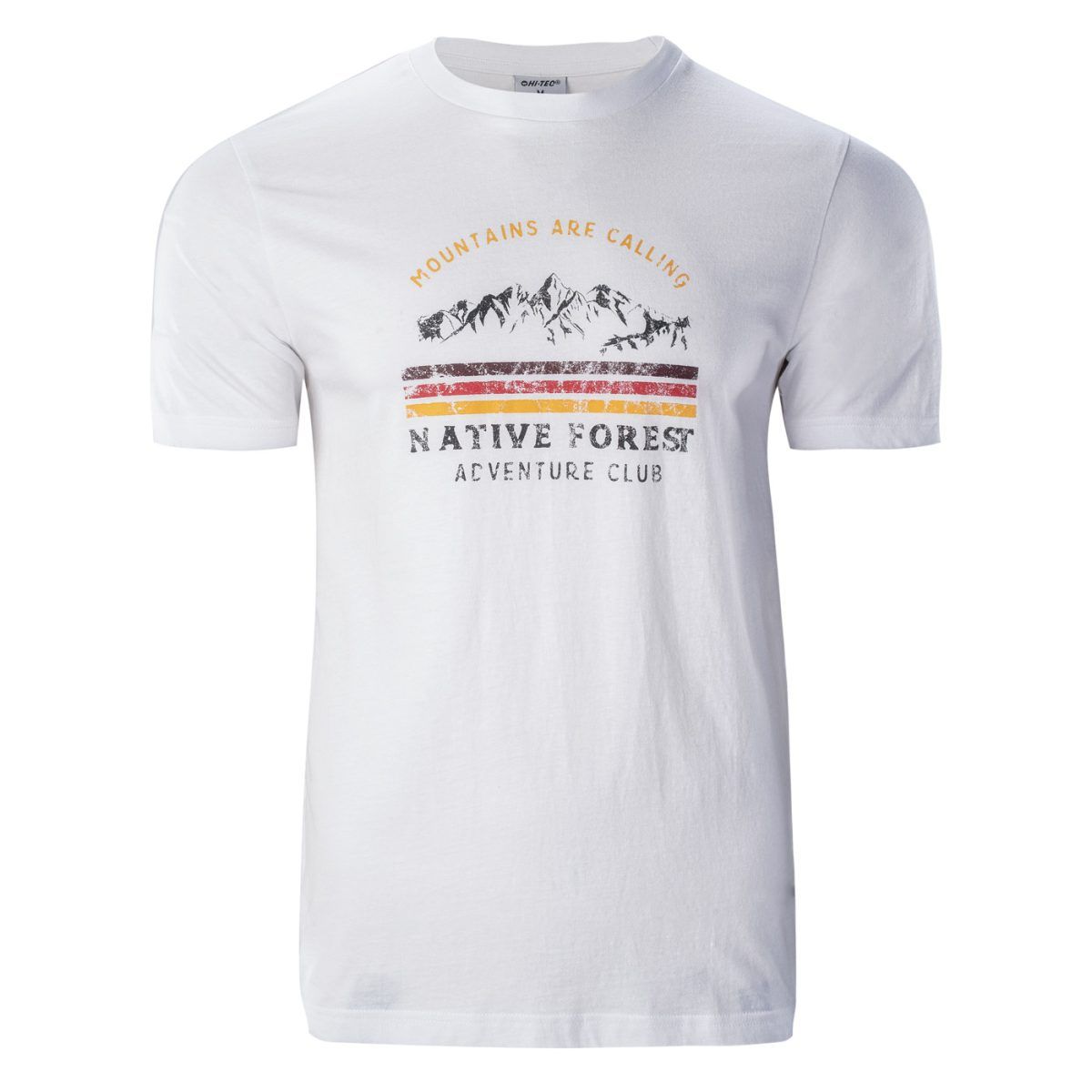 Męska Koszulka z krótkim rękawem ERON HI-TEC WHITE CASUAL