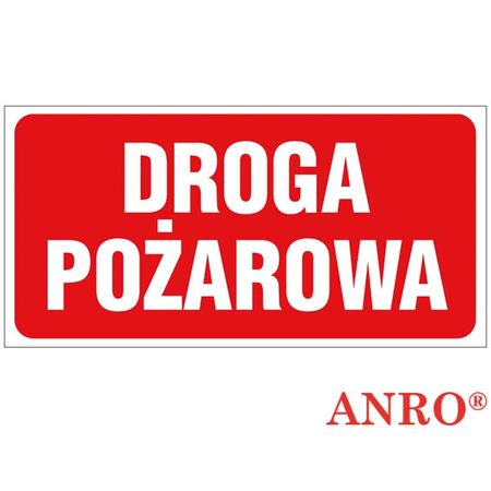 Znak ochrony PPOŻ Droga pożarowa ZZ-45P