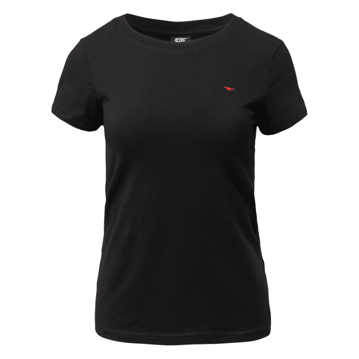 Damska Koszulka z krótkim rękawem LADY PLAYO II SLIM HI-TEC BLACK CASUAL