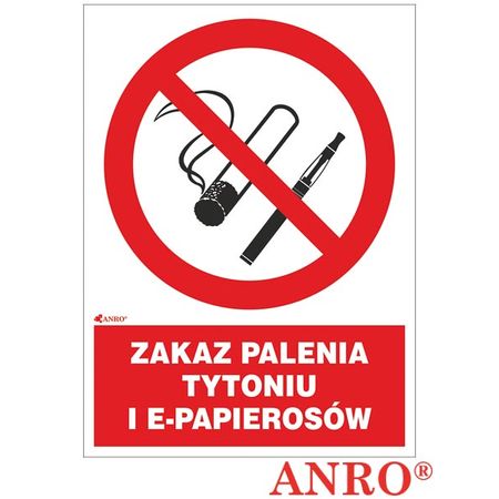 Znak ochrony PPOŻ. „Zakaz palenia tytoniu i ZZ-12P5