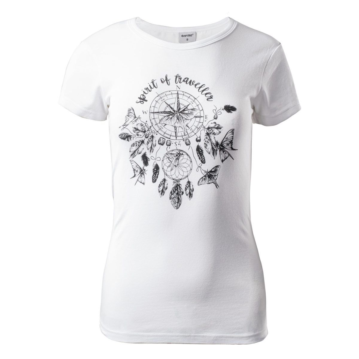 Damska Koszulka LADY EBERRY HI-TEC WHITE / BLACK CASUAL