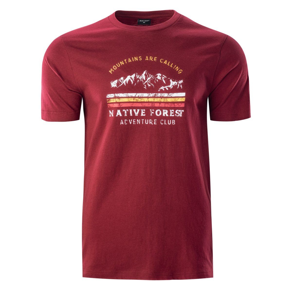 Męska Koszulka z krótkim rękawem ERON HI-TEC MERLOT CASUAL