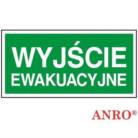 Znak ewakuacyjny Wyjście ewakuacyjne ZZ-2E