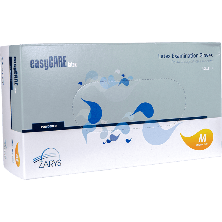 RĘKAWICE LATEKSOWE JEDNORAZOWE easyCARE RZ-LATEX