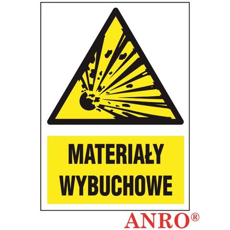 Znak ochrony PPOŻ Materiały wybuchowe ZZ-16P-1