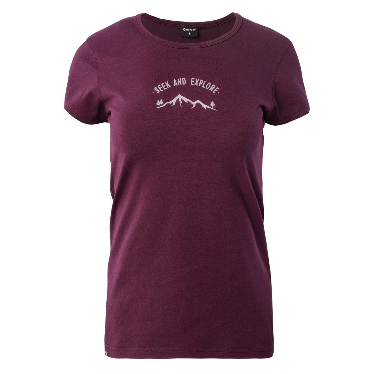 Damska Koszulka z krótkim rękawem LADY VANDRA HI-TEC POTENT PURPLE CASUAL