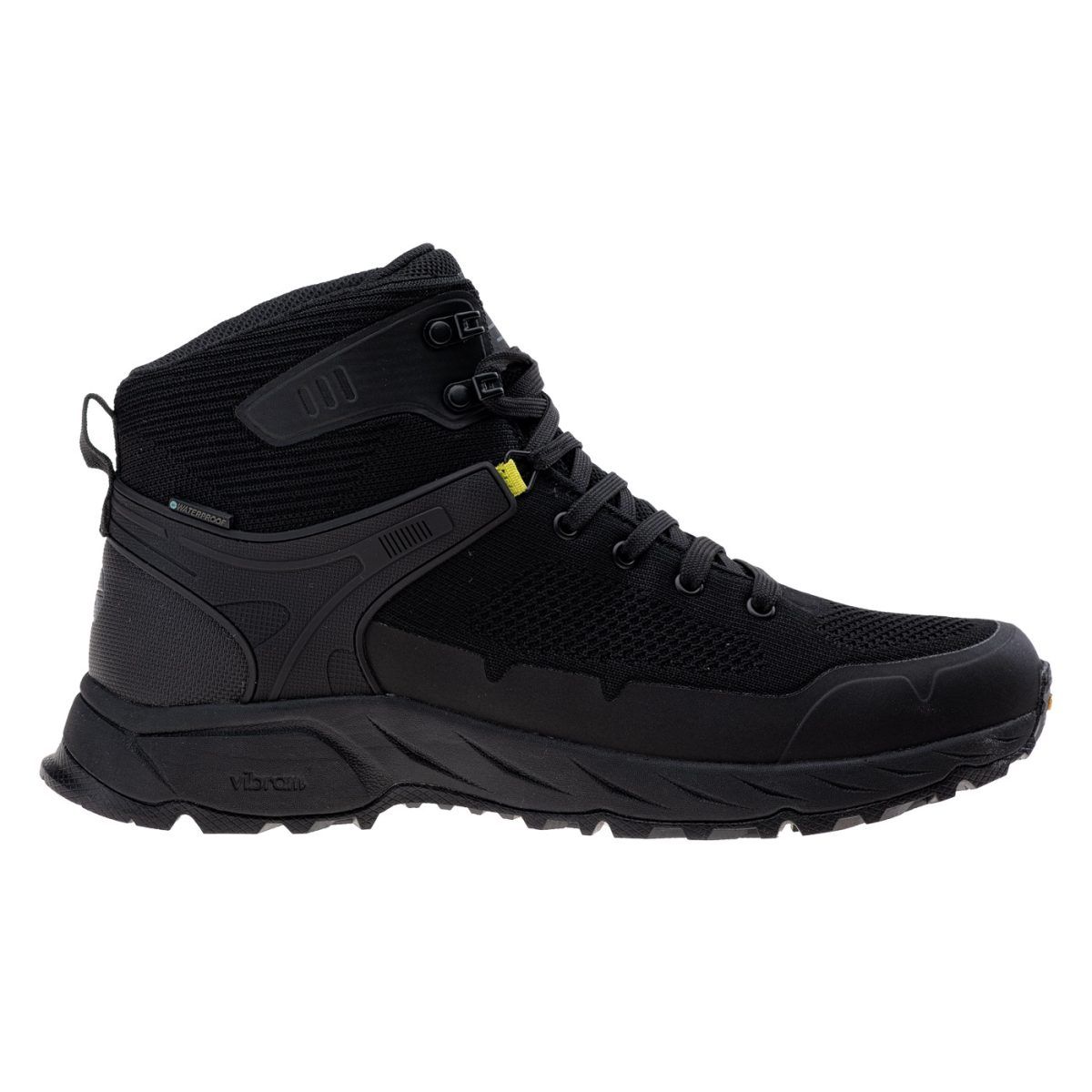Męskie Buty HITKET MID WP V HI-TEC BLACK/MID GREY/LIME PUNCH TURYSTYKA