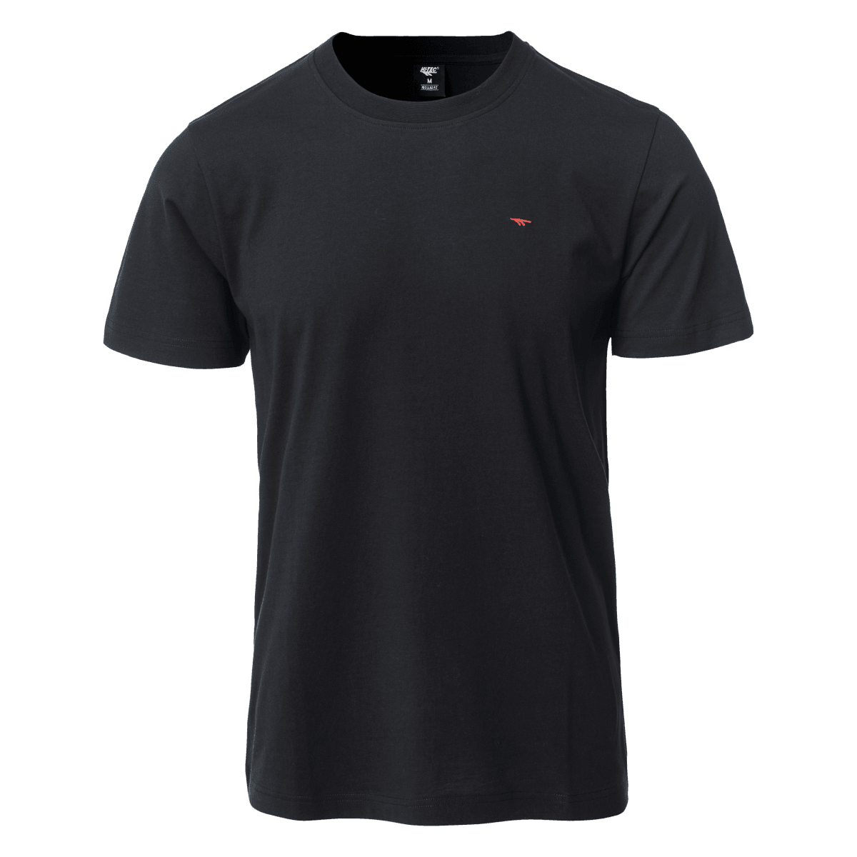 Męska Koszulka z krótkim rękawem PLAYO II HI-TEC BLACK CASUAL