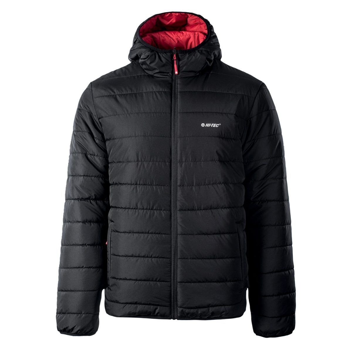 Męska Kurtka zimowa pikowana HALDEN HI-TEC BLACK/SALSA TURYSTYKA