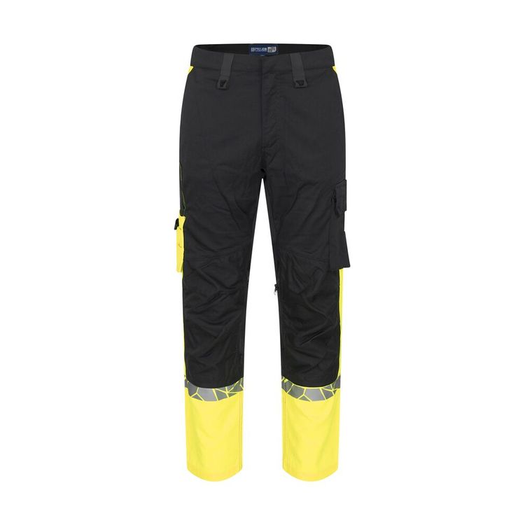 Spodnie do pasa robocze 7508 PROJOB BLACK/ YELLOW