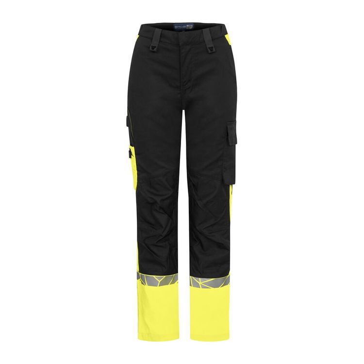 Spodnie do pasa robocze damskie 7512 PROJOB BLACK/ YELLOW
